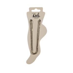 Cadeau De Ciel Silver Color Crystal Diamond Anklet - Adjustable Ankle Bracelet